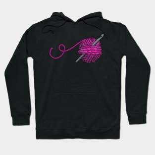 Pink yarn and hook Hoodie